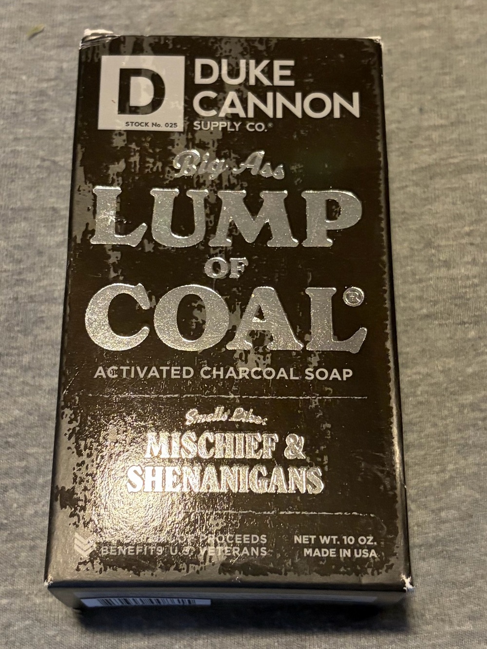 Duke Cannon Lump of Coal Activated Charcoal Soap - Black - Picture 1 of 5
